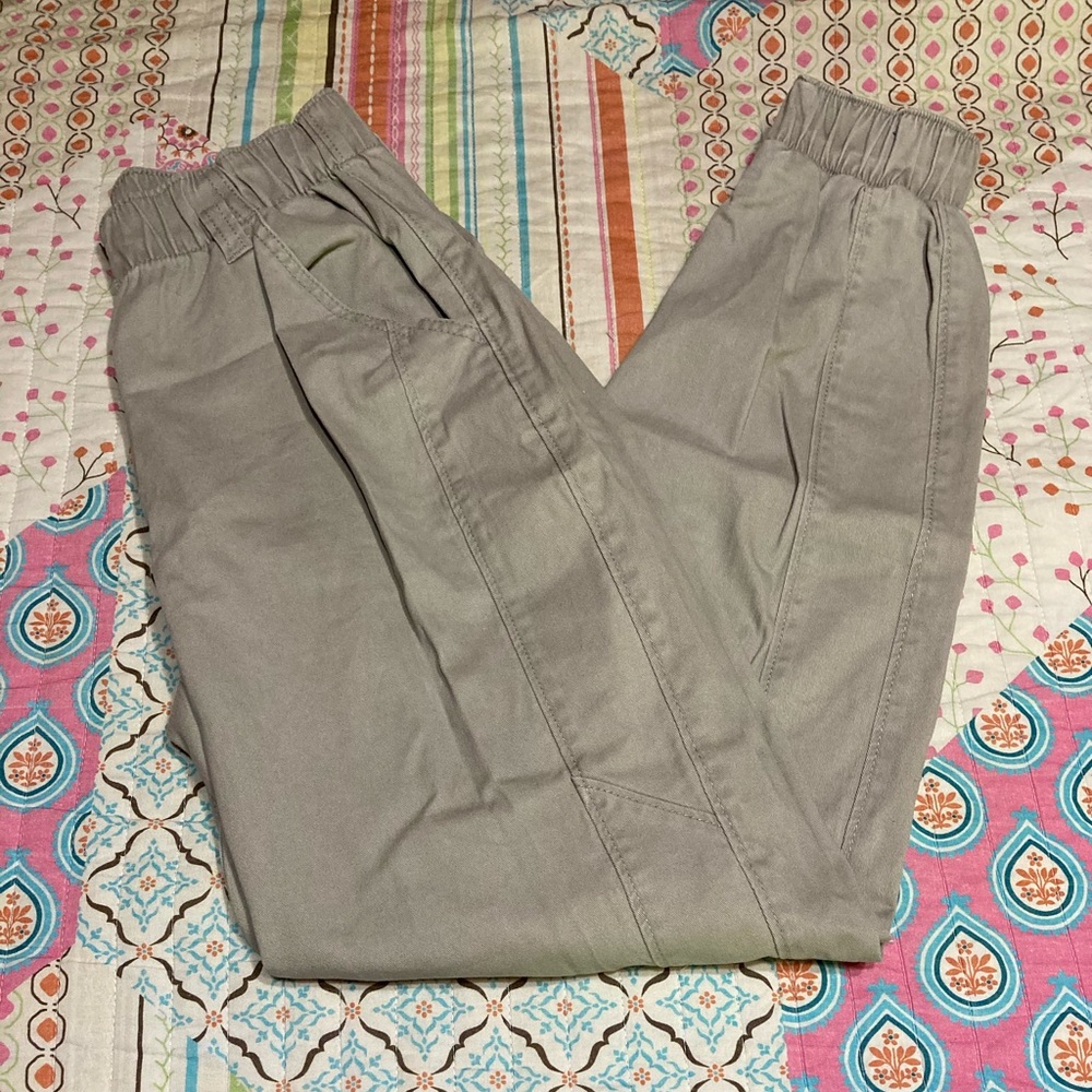 Hollister Khaki Pants w/ Center Zipper